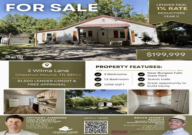 Homes for sale in Chestnut Mound, TN | 2 Wilma Ln, Chestnut Mound, TN 38552 | MLS# 3191473