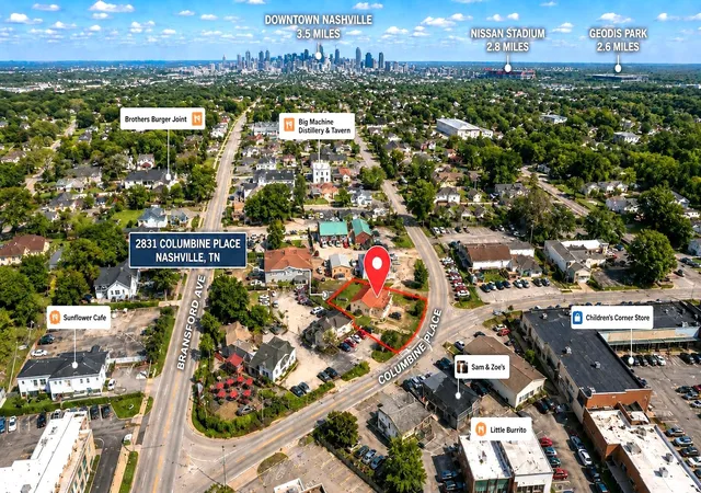 Photo 1 of Single family home for sale at 2831 Columbine Pl, Nashville, TN 37204 | MLS# 3183606 | Listing updated on 2026-08-28
