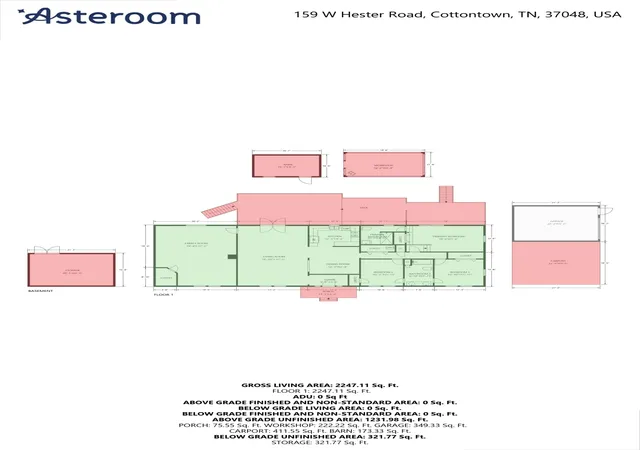 32nd image of 159 W Hester Rd, Cottontown, TN 37048 | MLS# 3184677