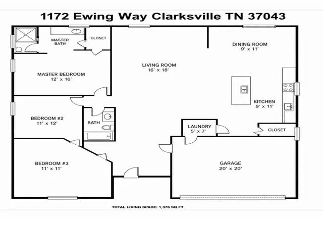 Homes for sale in Clarksville, TN | 1172 Ewing Way, Clarksville, TN 37043 | MLS# 3251549