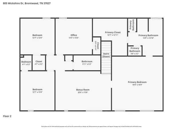 33rd image of 805 Wickshire Dr, Brentwood, TN 37027 | MLS# 3228300
