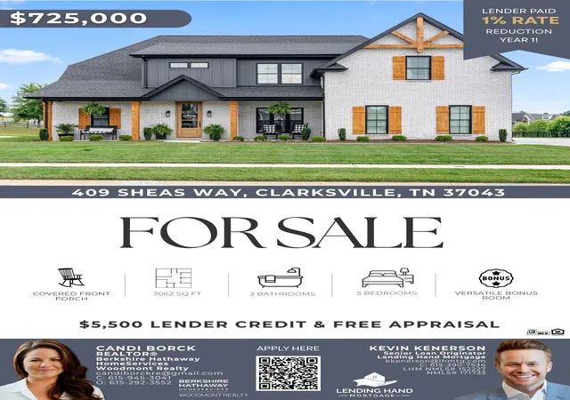 Homes for sale in Clarksville, TN | 409 Sheas Way, Clarksville, TN 37043 | MLS# 3239698