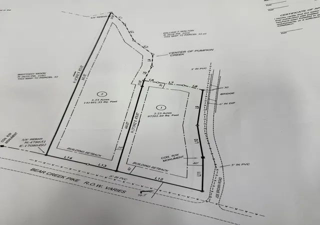 Photo 1 of Land for sale at 0 Bear Crk Pike, Columbia, TN 38401 | MLS# 3547095 | Listing updated on 2026-09-12