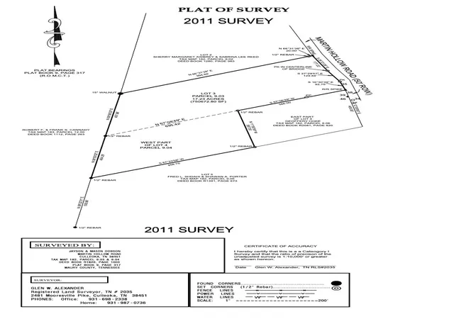 1st image of 0 Martin Hollow Rd, Culleoka, TN 38451 | MLS# 3270671