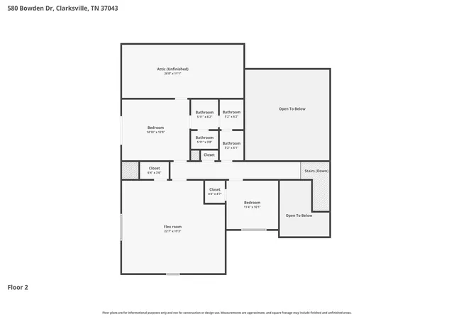 38th image of 580 Bowden Dr, Clarksville, TN 37043 | MLS# 3272112