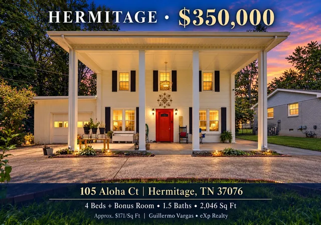 Single family home for sale at 105 Aloha Ct, Hermitage, TN 37076 | MLS# 3318942