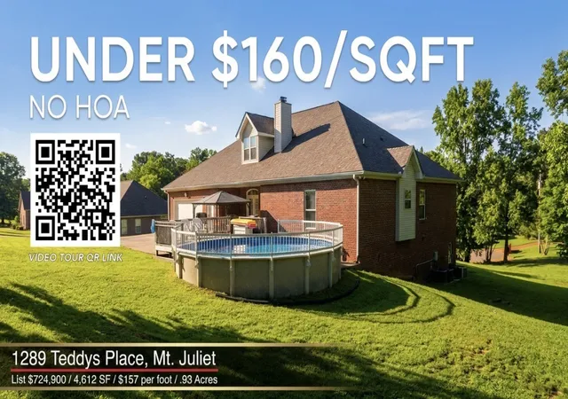 2nd image of 1289 Teddys Pl, Mount Juliet, TN 37122 | MLS# 3276715