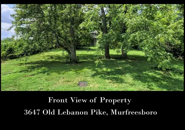 Photo 1 of Land for sale at 3647 Old Lebanon Pike, Murfreesboro, TN 37129 | MLS# 3279167 | Listing updated on 2026-07-14