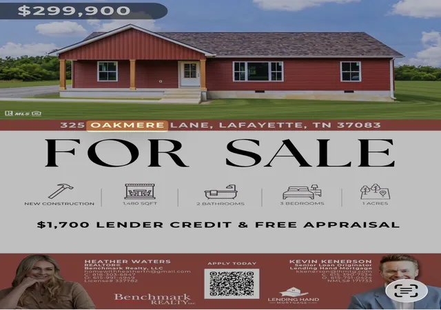 Photo 2 of Single family home for sale at 325 Oakmere Ln, Lafayette, TN 37083 | MLS# 3288243 | Listing updated on 2026-09-23