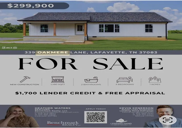 Photo 2 of Single family home for sale at 339 Oakmere Ln, Lafayette, TN 37083 | MLS# 3288242 | Listing updated on 2026-09-25
