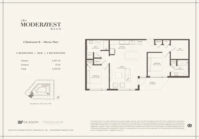 Photo 2 of Condo for sale at 1425 4th Avenue S #203, Nashville, TN 37210 | MLS# 3298529 | Listing updated on 2026-07-21