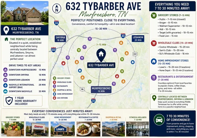 78th image of 632 Tybarber Ave, Murfreesboro, TN 37129 | MLS# 3311744