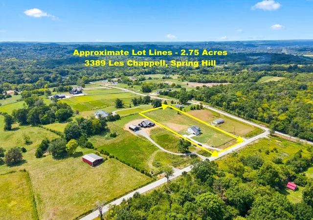 Photo 1 of Single family home for sale at 3389 Les Chappell Rd, Spring Hill, TN 37174 | MLS# 3531305 | Listing updated on 2026-10-15