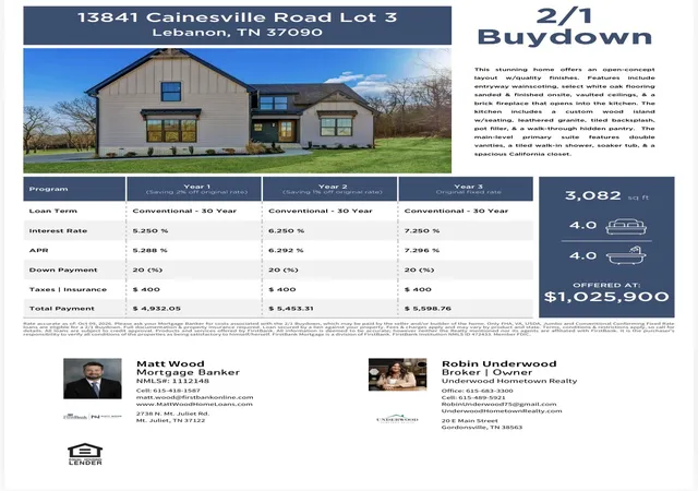 Photo 3 of Single family home for sale at 13841 Cainsville Rd, Lebanon, TN 37090 | MLS# 3516005 | Listing updated on 2026-10-10