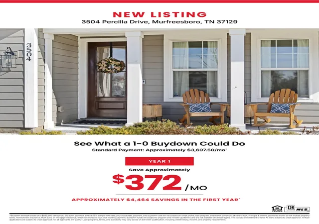 Photo 2 of Single family home for sale at 3504 Percilla Dr, Murfreesboro, TN 37129 | MLS# 3519004 | Listing updated on 2026-09-27