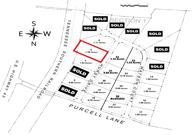Photo 2 of Land for sale at 0 Hurst Dr N, Leoma, TN 38468 | MLS# 3530972 | Listing updated on 2026-09-22