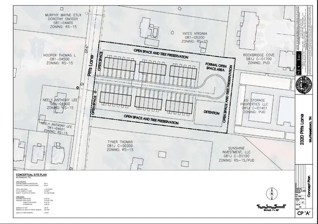 Photo 3 of Land for sale at 2320 Pitts Ln, Murfreesboro, TN 37130 | MLS# 3595892 | Listing updated on 2026-09-22