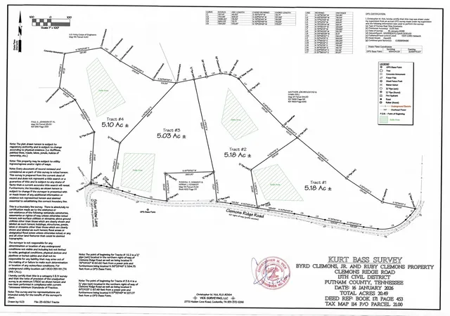 Photo 2 of Land for sale at 0 Clemons Ridge Rd, Silver Point, TN 38582 | MLS# 3592138 | Listing updated on 2026-10-06