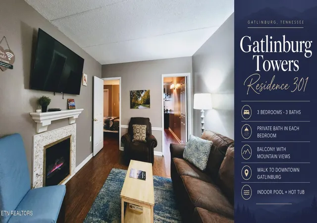 Photo 1 of Condo for sale at 413 Baskins Crk Rd #301, Gatlinburg, TN 37738 | MLS# 3596202 | Listing updated on 2026-09-25