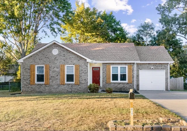 Photo 1 of Single family home for sale at 417 Cyprus Ct, Clarksville, TN 37040 | MLS# 3602553 | Listing updated on 2026-10-24