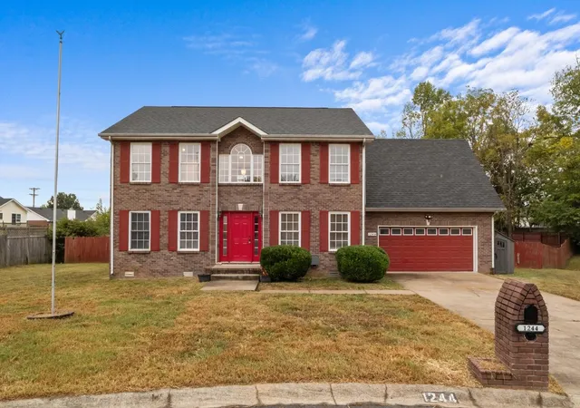 Photo 1 of Single family home for sale at 1244 Gatsby Ct, Clarksville, TN 37042 | MLS# 3612611 | Listing updated on 2026-10-08