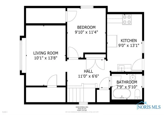 Listing Photo 2 - Condo for sale in building located at 629 Clark St, Toledo, OH 43605 - Unit #
