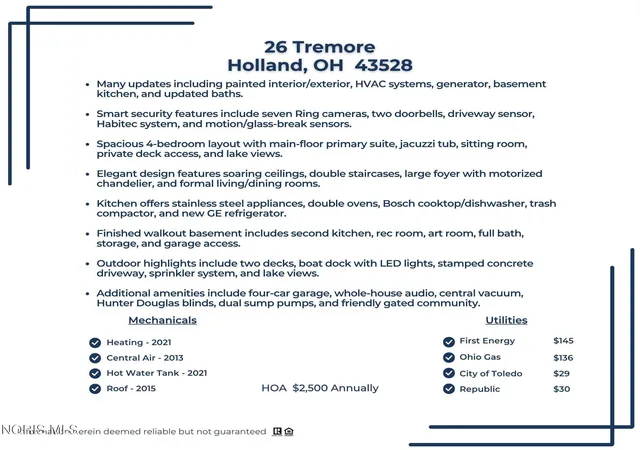 51st image of 26 Tremore Wy, Holland, OH 43528 | MLS# 10008124