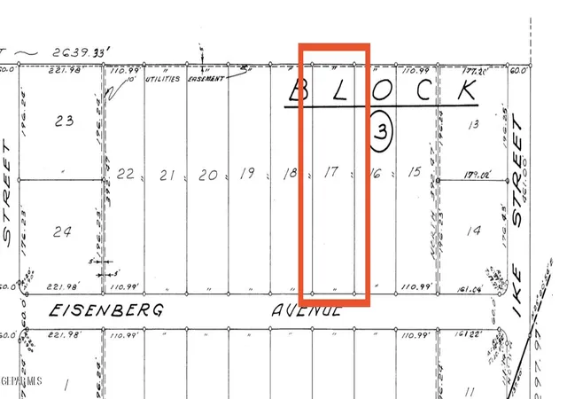 Photo 2 of Land for sale at 17 Eisenberg Ave, El Paso, TX 79938 | MLS# 925531 | Listing updated on 2026-09-04