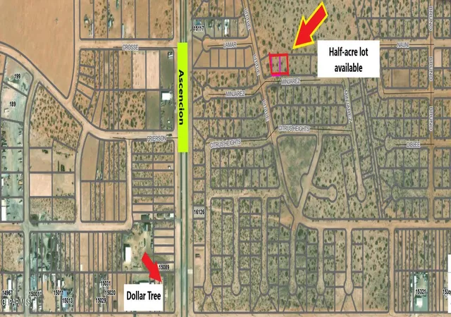 Photo 2 of Land for sale at 0 Minjarez, El Paso, TX 79936 | MLS# 934794 | Listing updated on 2025-12-09