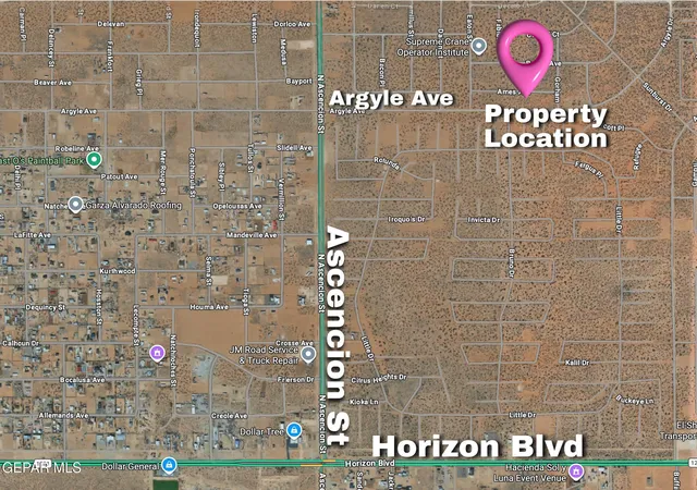 Photo 2 of Land for sale at 5 Acres Ames Ave, Horizon City, TX 79928 | MLS# 937214 | Listing updated on 2026-09-09