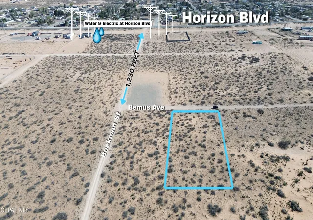 Photo 2 of Land for sale at 10 Bemus Ave, Horizon City, TX 79928 | MLS# 940745 | Listing updated on 2026-09-15