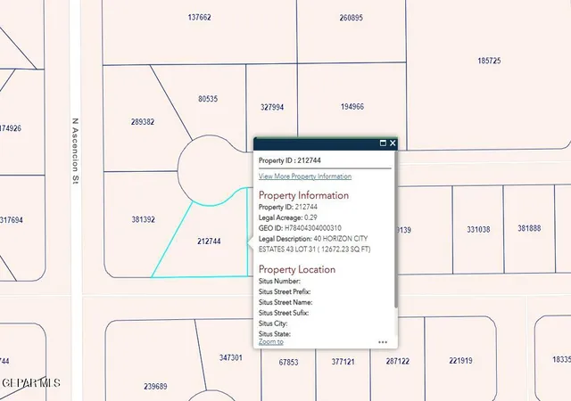 Photo 1 of Land for sale at Pn 212744 40 Horizon City Ests Lot 31, Horizon City, TX 79928 | MLS# 940992 | Listing updated on 2026-03-27
