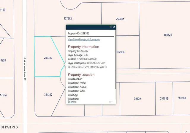Photo 1 of Land for sale at Pn 289382 40 Horizon City Ests Lot 29, Horizon City, TX 79928 | MLS# 941060 | Listing updated on 2026-03-28