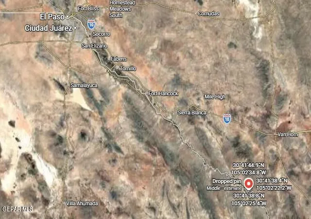 Homes for sale in Sierra Blanca, TX | 3 Sec 12 T & P North Tract 13 Rd, Sierra Blanca, TX 79851 | MLS# 943338