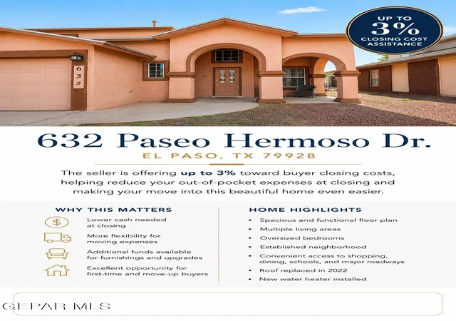 Homes for sale in Horizon City, TX | 632 Paseo Hermoso Dr, Horizon City, TX 79928 | MLS# 944157