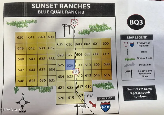 Photo 3 of Land for sale at 37 Sec 11 Psl Sun Rches #626 Lot 8 & 23, Sierra Blanca, TX 79851 | MLS# 948764 | Listing updated on 2026-08-04
