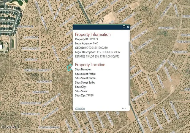 2nd image of 119 Horizon View Estates 15 Lot 25, El Paso, TX 79928 | MLS# 949516