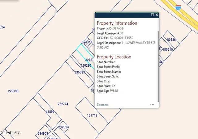 1st image of Pn 327602 11 Lower Valley, Tornillo, TX 79853 | MLS# 949671