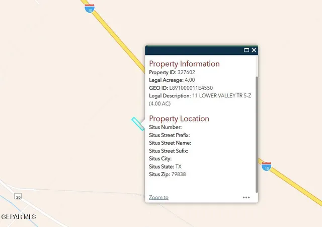 2nd image of Pn 327602 11 Lower Valley, Tornillo, TX 79853 | MLS# 949671