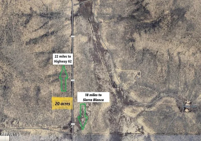 Photo 1 of Land for sale at 36 Sec 6 Psl Sierra Prieto 66 Lot 7, Sierra Blanca, TX 79851 | MLS# 952168 | Listing updated on 2026-10-02