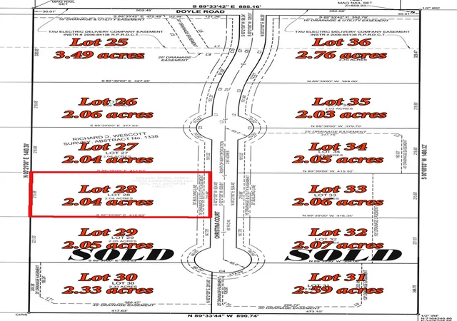 Photo 1 of Land for sale at 7272 Christina Court, Krum, TX 76249 | MLS# 20797116 | Listing updated on 2026-07-21