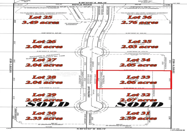 Photo 1 of Land for sale at 7273 Christina Court, Krum, TX 76249 | MLS# 20797165 | Listing updated on 2026-08-22