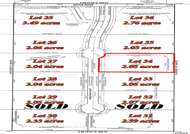 Photo 1 of Land for sale at 7257 Christina Court, Krum, TX 76249 | MLS# 20797172 | Listing updated on 2026-07-21
