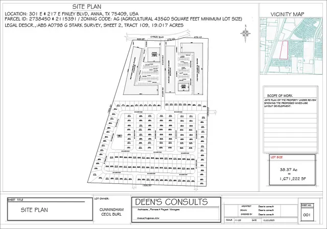Photo 1 of Land for sale at 301 E Finley Blvd, Anna, TX 75409 | MLS# 21079229 | Listing updated on 2026-07-20