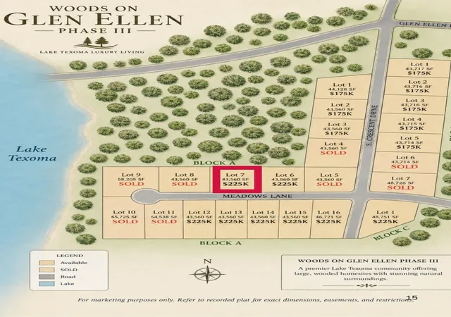 Photo 1 of Land for sale at 463 Meadow Ln, Pottsboro, TX 75076 | MLS# 21112553 | Listing updated on 2026-08-26