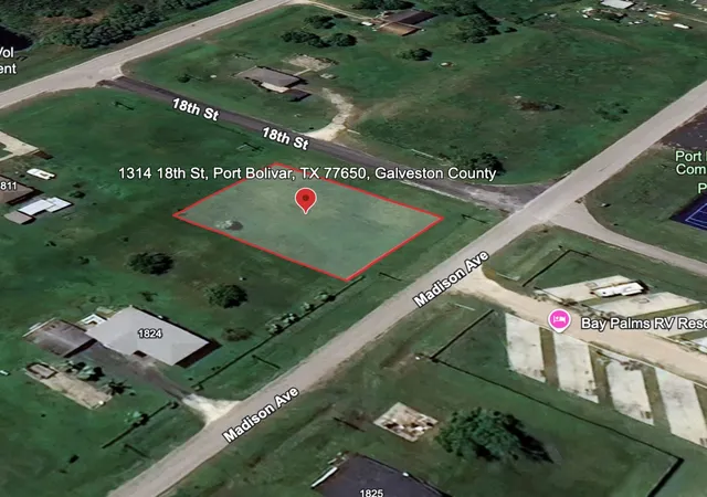 Photo 2 of Land for sale at 1314 18th Street, Port Bolivar, TX 77650 | MLS# 21128882 | Listing updated on 2026-07-14