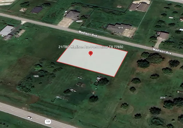 Photo 2 of Land for sale at 21 Tbd Madison Ave, Port Bolivar, TX 77650 | MLS# 21128890 | Listing updated on 2026-07-14