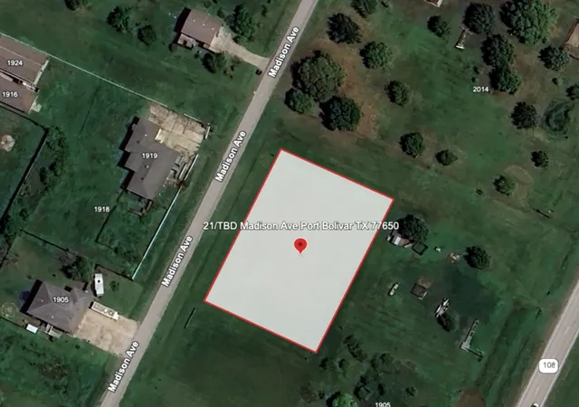 Photo 3 of Land for sale at 21 Tbd Madison Ave, Port Bolivar, TX 77650 | MLS# 21128890 | Listing updated on 2026-07-14