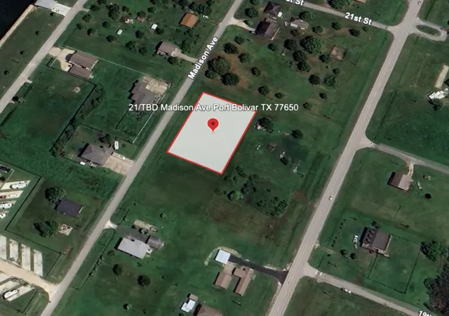 Photo 3 of Land for sale at 21 Tbd Madison Ave, Port Bolivar, TX 77650 | MLS# 21128890 | Listing updated on 2026-07-14