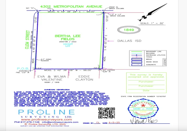 Photo 2 of Land for sale at 4302 Metropolitan Ave, Dallas, TX 75210 | MLS# 21132726 | Listing updated on 2026-08-26